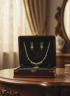 Gold Plated Crystal Necklace Set for Women