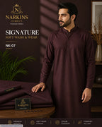Maroon Wash & Wear Men Suit Fabric