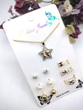 7-Piece Star Pendant Jewelry Set for Women