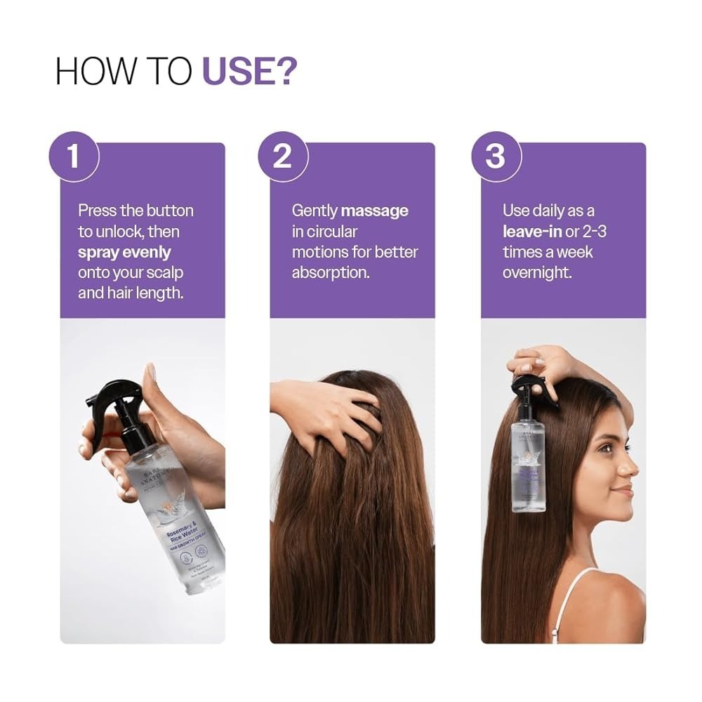 Bare Anatomy Rosemary & Rice Water Hair Growth Spray – 200ml