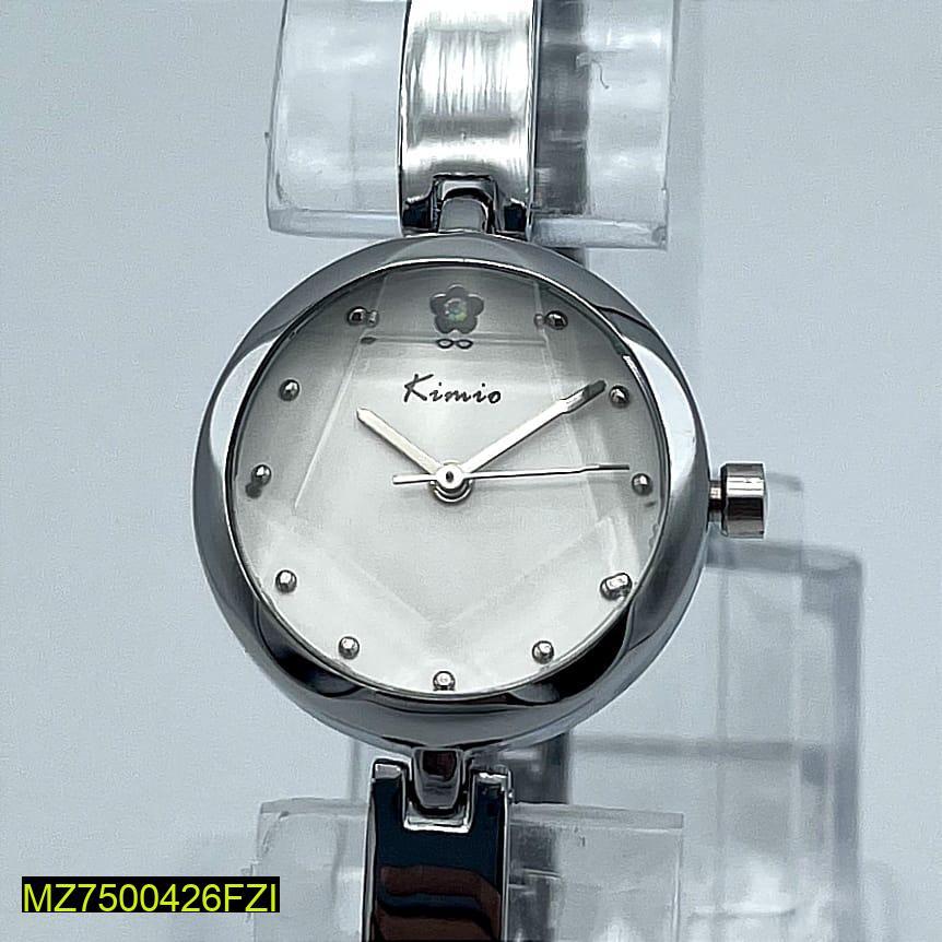 Women's Stainless Steel Analogue Watch with Quartz Movement