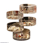Multi-Tier Jewellery Organizer Transparent Plastic Storage
