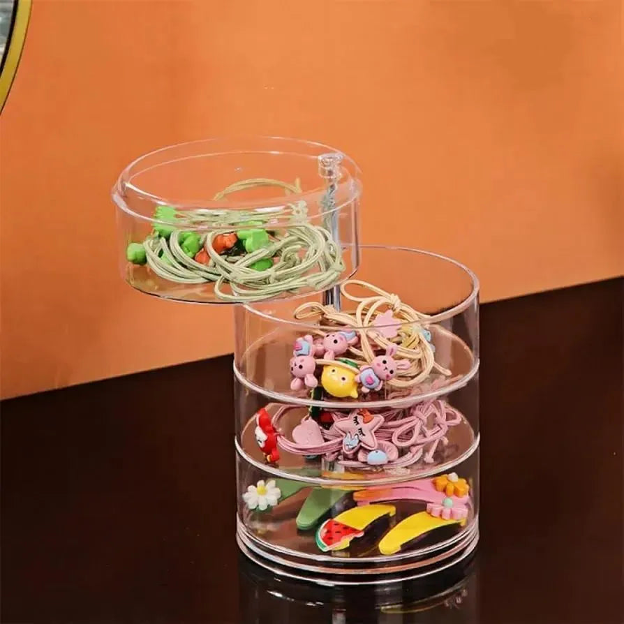 Multi-Tier Jewellery Organizer Transparent Plastic Storage