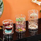 Multi-Tier Jewellery Organizer Transparent Plastic Storage