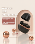 Mini Wireless Hair Straightening Comb | Wireless & Portable Travel Brush (Random Color)