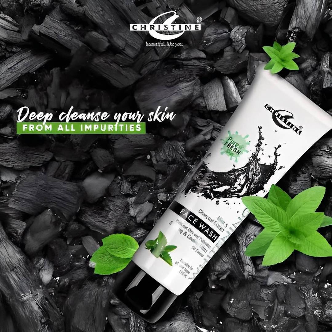 Whitening Face Wash Mint Charcoal All Skin Types