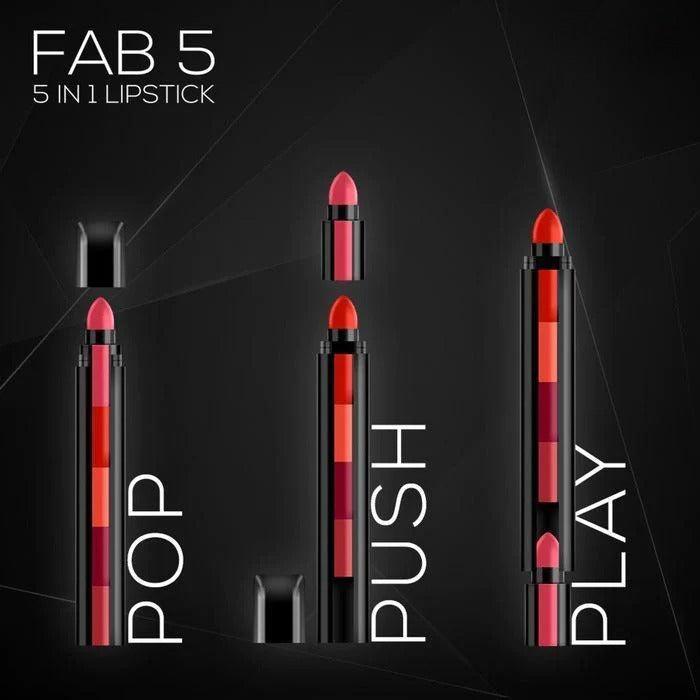 5-in-1 Multi-Color Lipstick Set