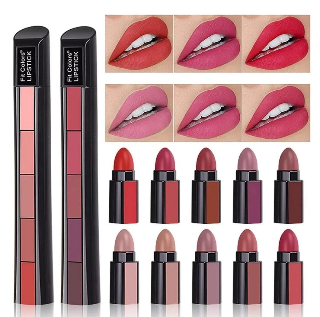 5-in-1 Multi-Color Lipstick Set
