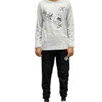 Men's Printed Tracksuit Set Soft Fabric Stylish T Shirt and Trouser Comfortable Fashionable Outfit