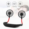 Mini USB Rechargeable Neck Fan, 3 Mode , 7 Wings (Random Colors)