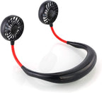 Mini USB Rechargeable Neck Fan, 3 Mode , 7 Wings (Random Colors)