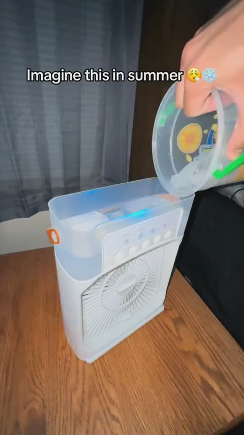 Mini Air Cooling Fan Portable Fan Copper Motor High Power Support Strong Airflow (Random Color)